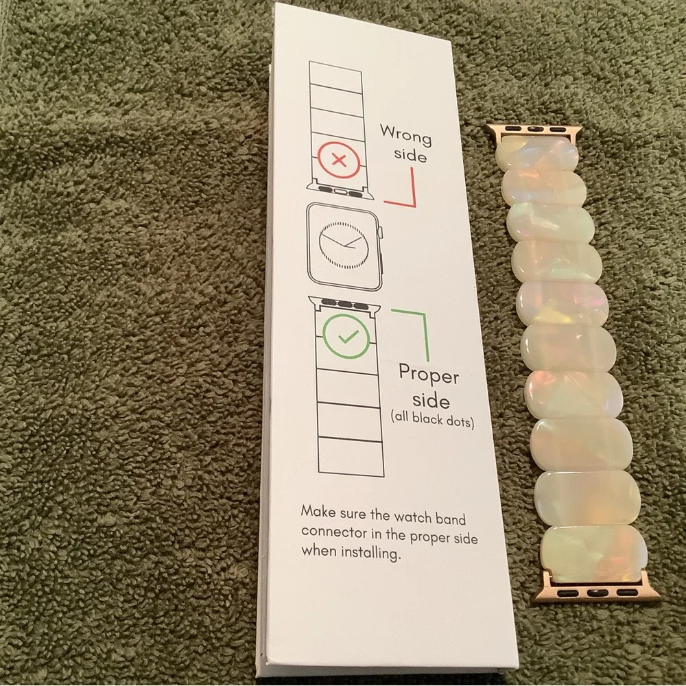 Iridescent Resin Link Apple Watch Band - 42/44/45mm Compatible